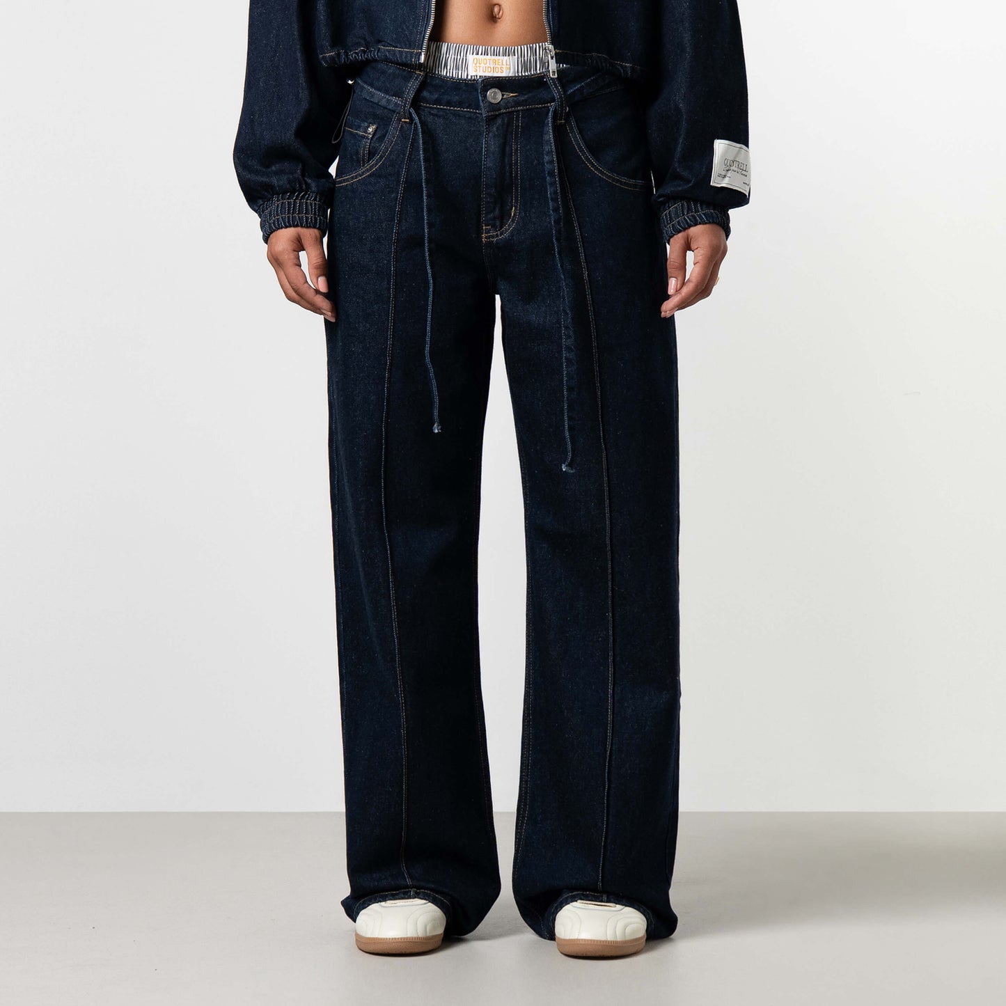 JANE CROPPED SET | INDIGO BLUE