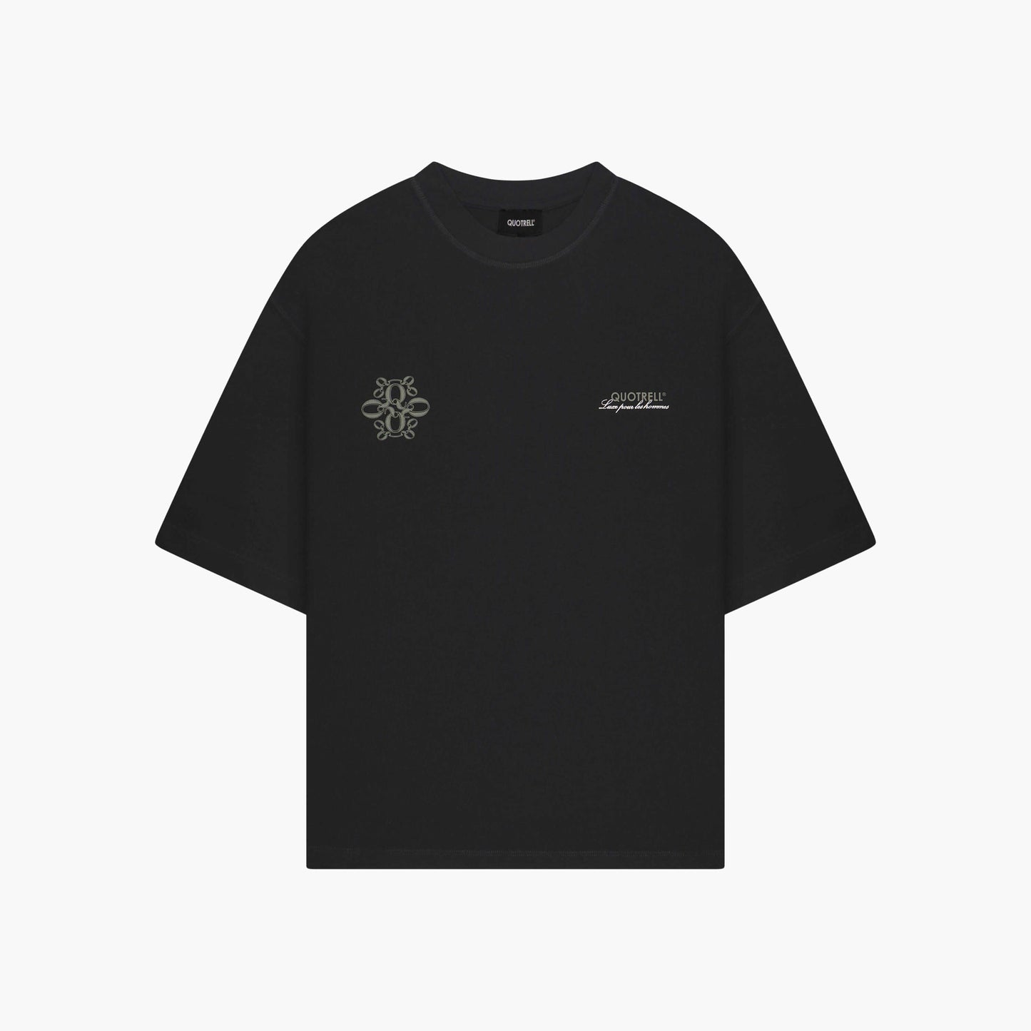 INSIGNIA TEE | BLACK/MOSS GREEN