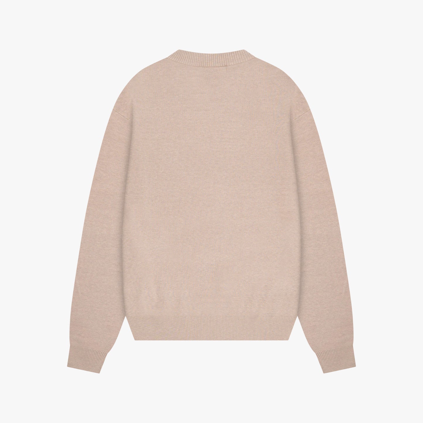 FLO KNITTED CREWNECK | BEIGE MELEE/OFF WHIT