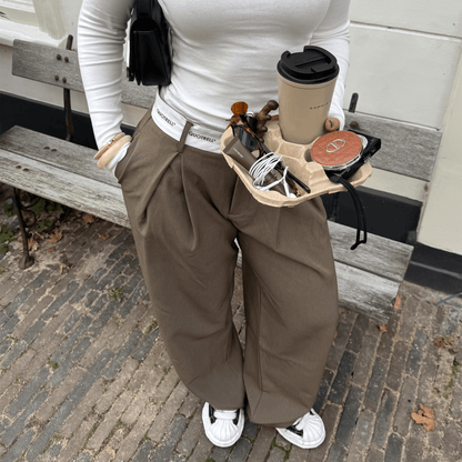 AVA PANTS | TAUPE