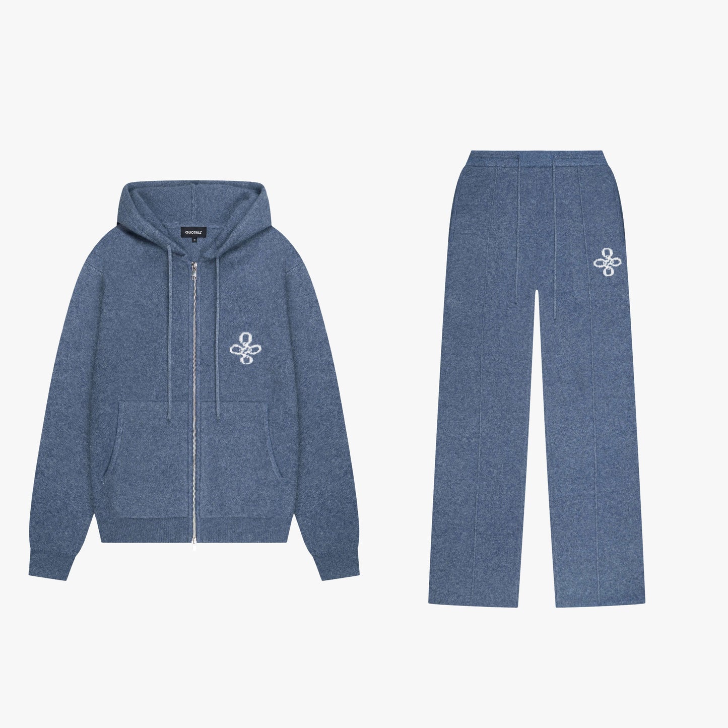 CALVIN KNITTED SET | DENIM BLUE