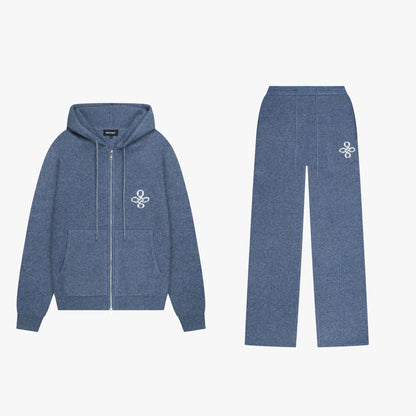 CALVIN KNITTED SET | DENIM BLUE