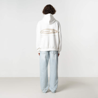 EMBLEM HOODIE | ECRU/TAUPE