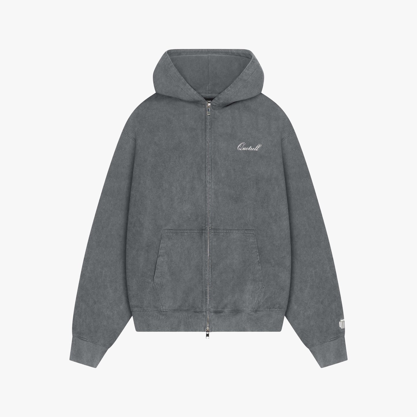 NORRIS ZIP HOODIE | ACID GREY