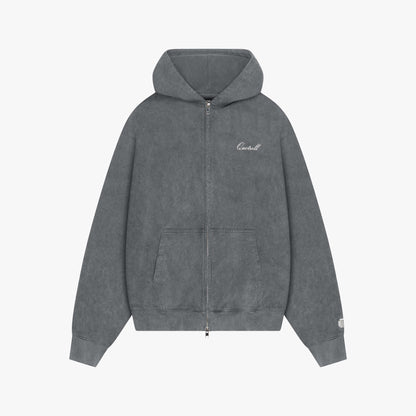 NORRIS ZIP HOODIE | ACID GREY
