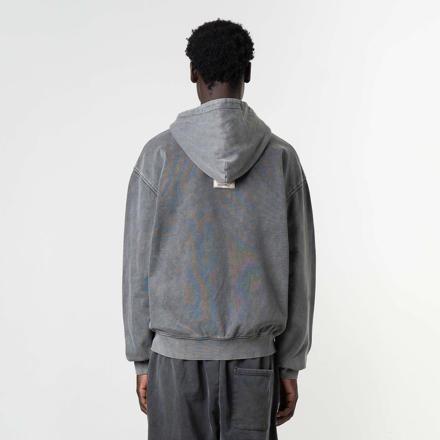 NORRIS ZIP HOODIE | ACID GREY