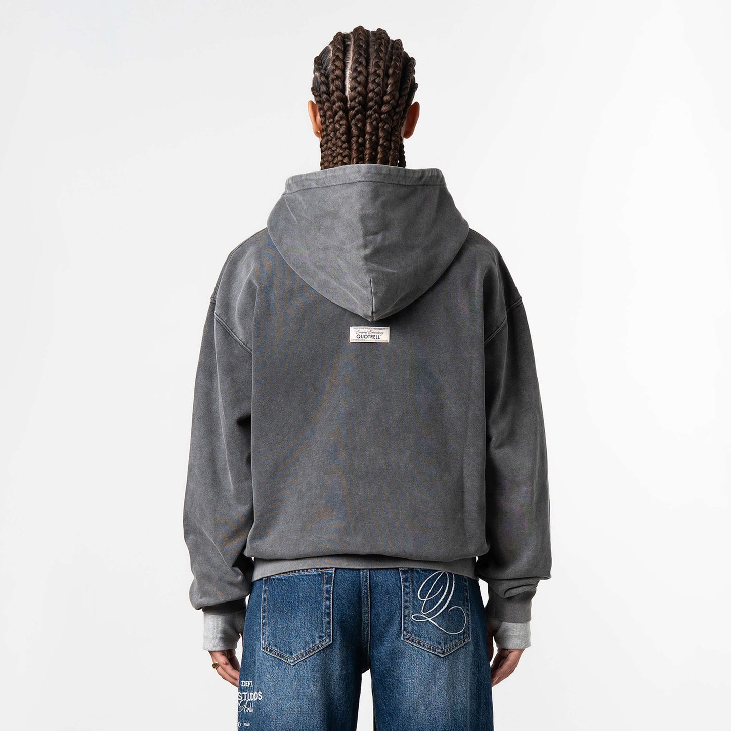 NORRIS ZIP HOODIE | ACID GREY