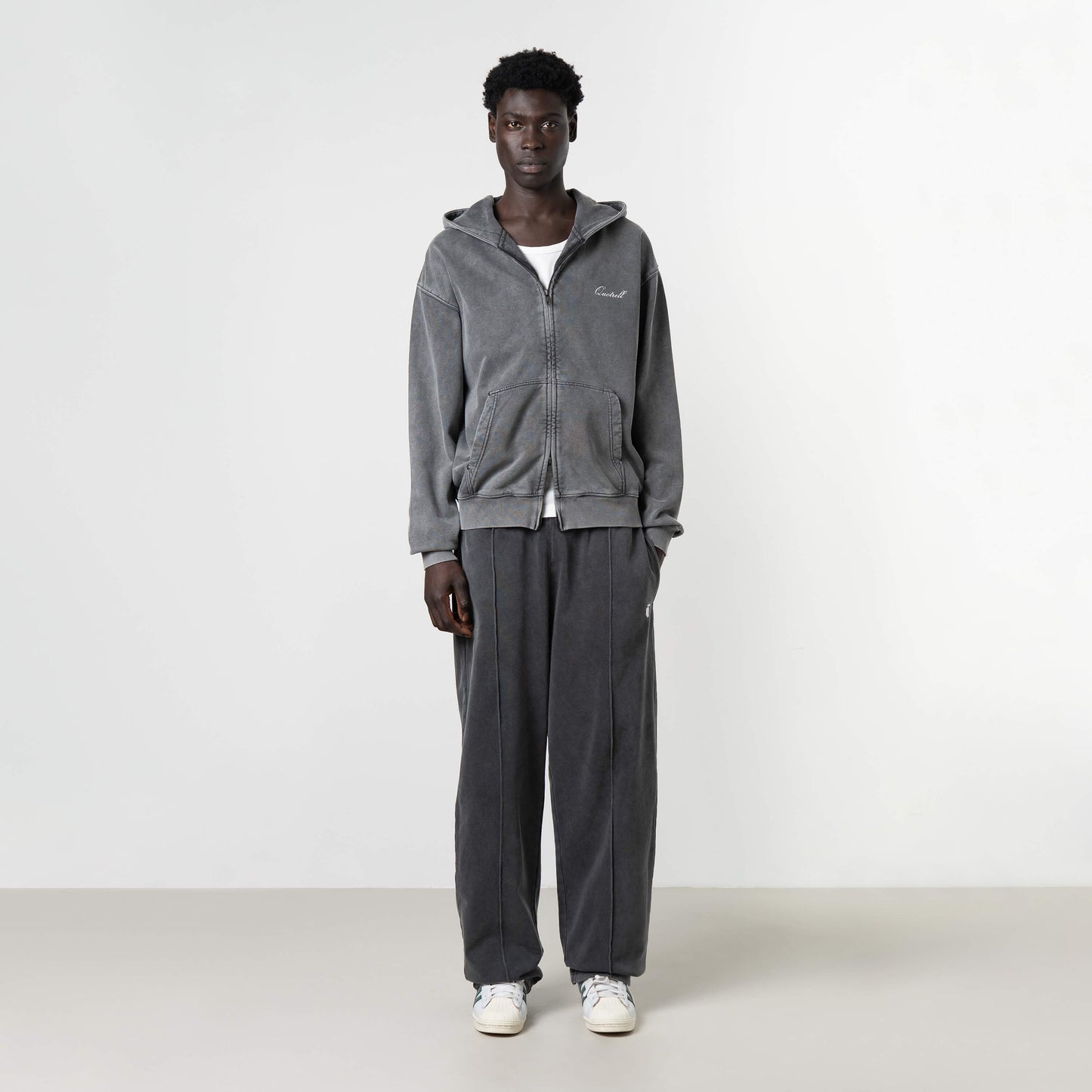 NORRIS ZIP HOODIE | ACID GREY