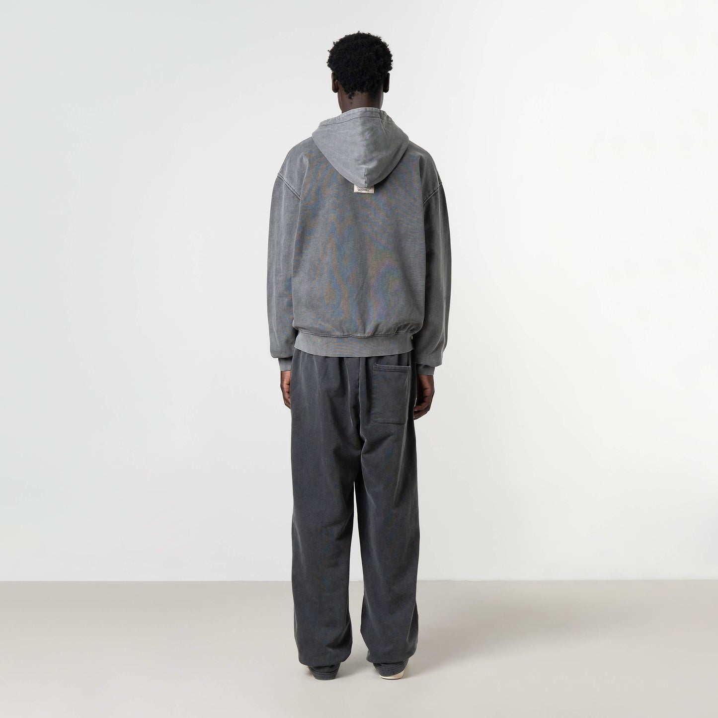 NORRIS ZIP HOODIE | ACID GREY