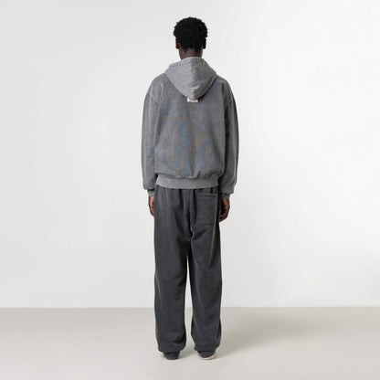 NORRIS ZIP HOODIE | ACID GREY