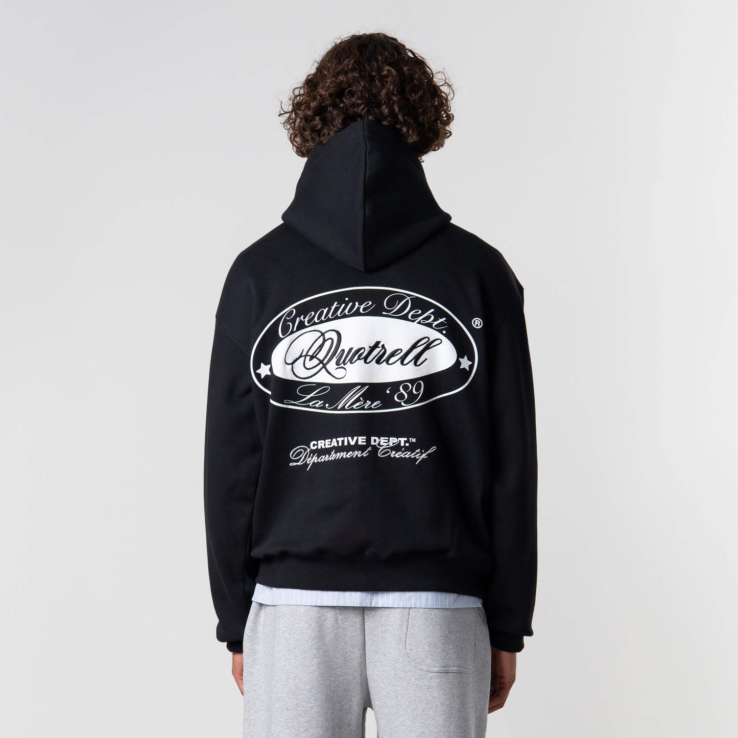 LA MERE HOODIE | BLACK/WHITE