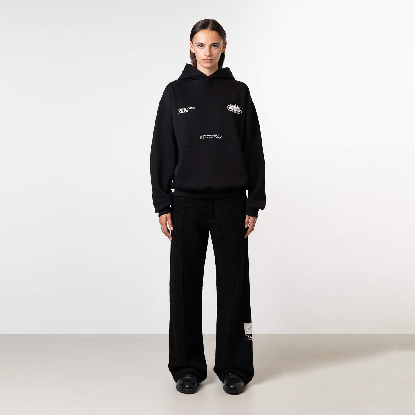 LA MERE HOODIE | BLACK/WHITE