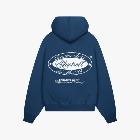 LA MERE HOODIE | NAVY/WHITE