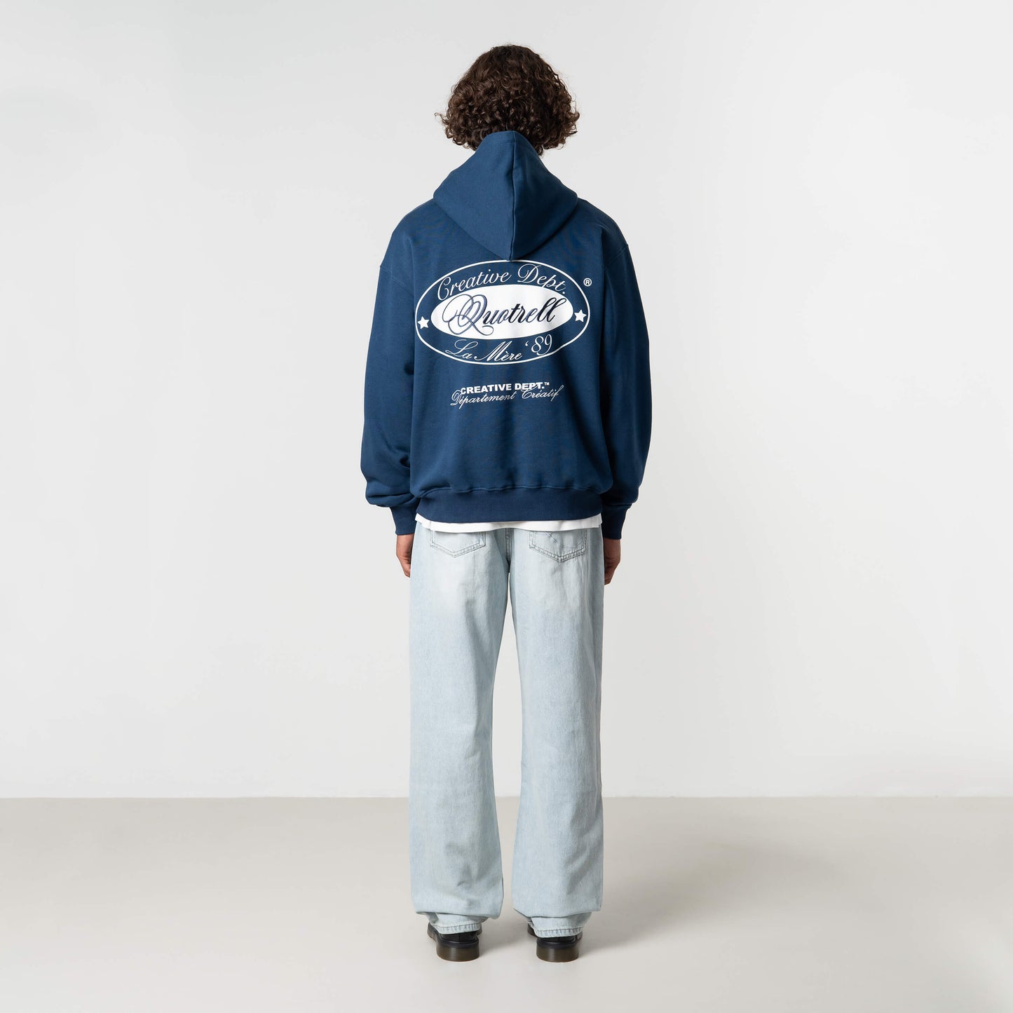 LA MERE HOODIE | NAVY/WHITE