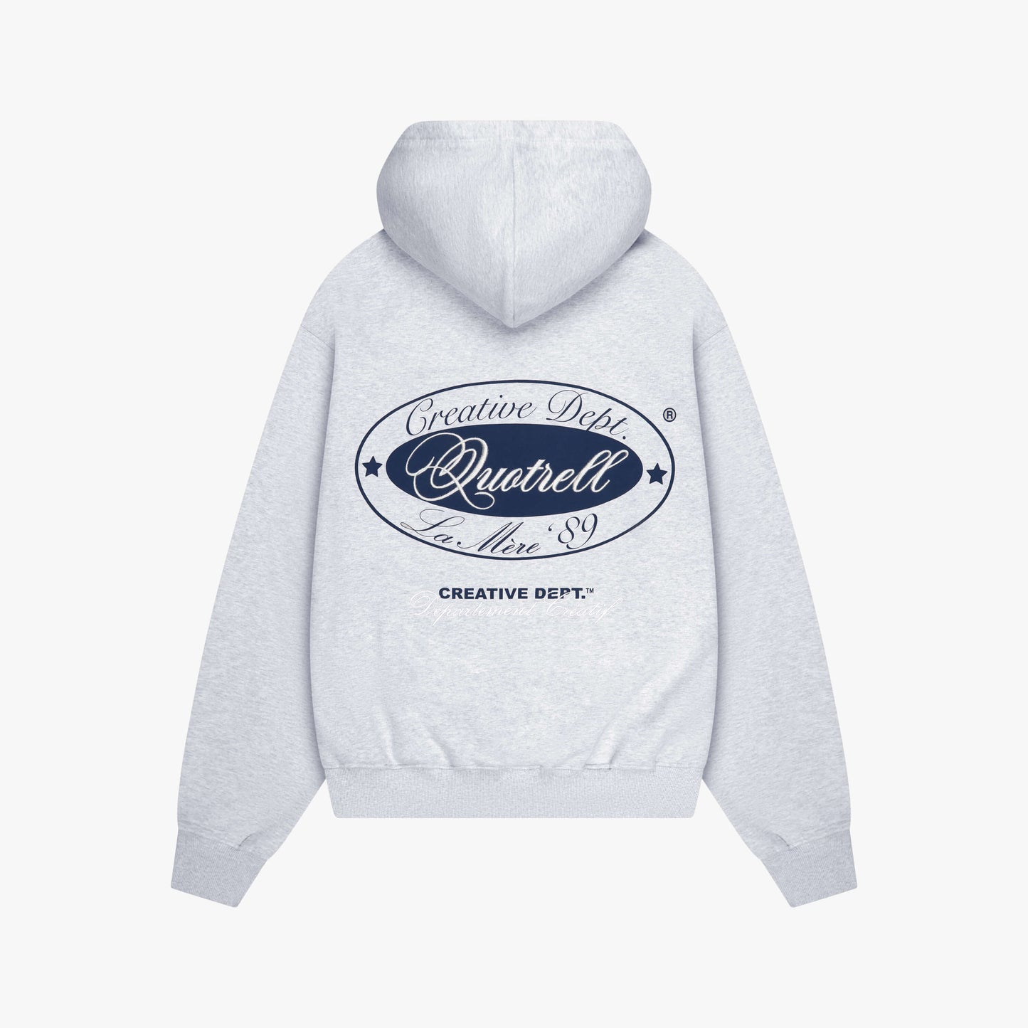 LA MERE HOODIE | GREY MELEE/BLUE