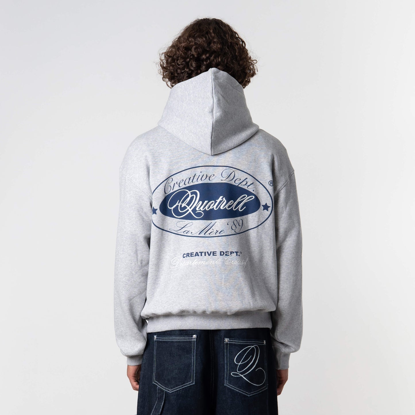 LA MERE HOODIE | GREY MELEE/BLUE