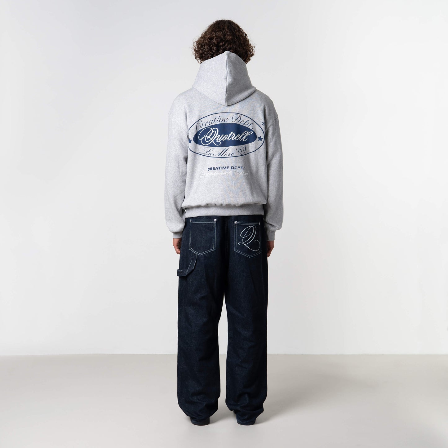 LA MERE HOODIE | GREY MELEE/BLUE