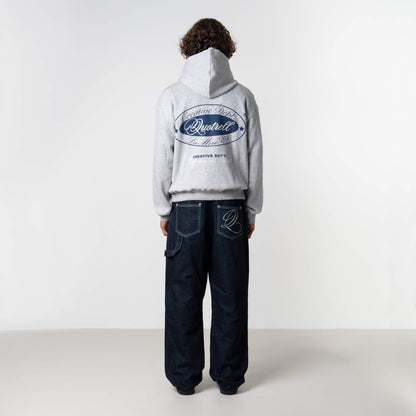 LA MERE HOODIE | GREY MELEE/BLUE