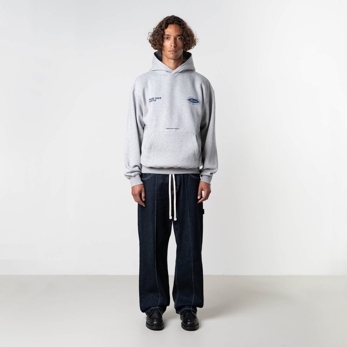 LA MERE HOODIE | GREY MELEE/BLUE
