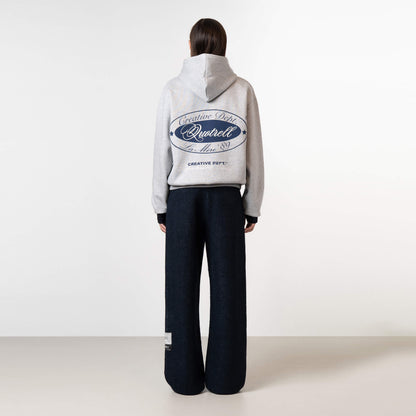 LA MERE HOODIE | GREY MELEE/BLUE