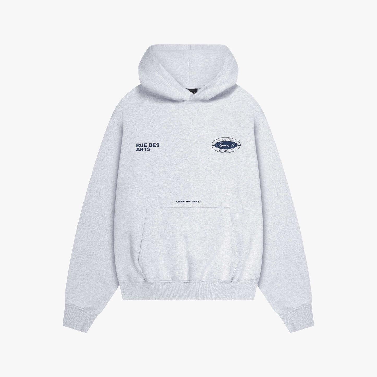 LA MERE HOODIE | GREY MELEE/BLUE