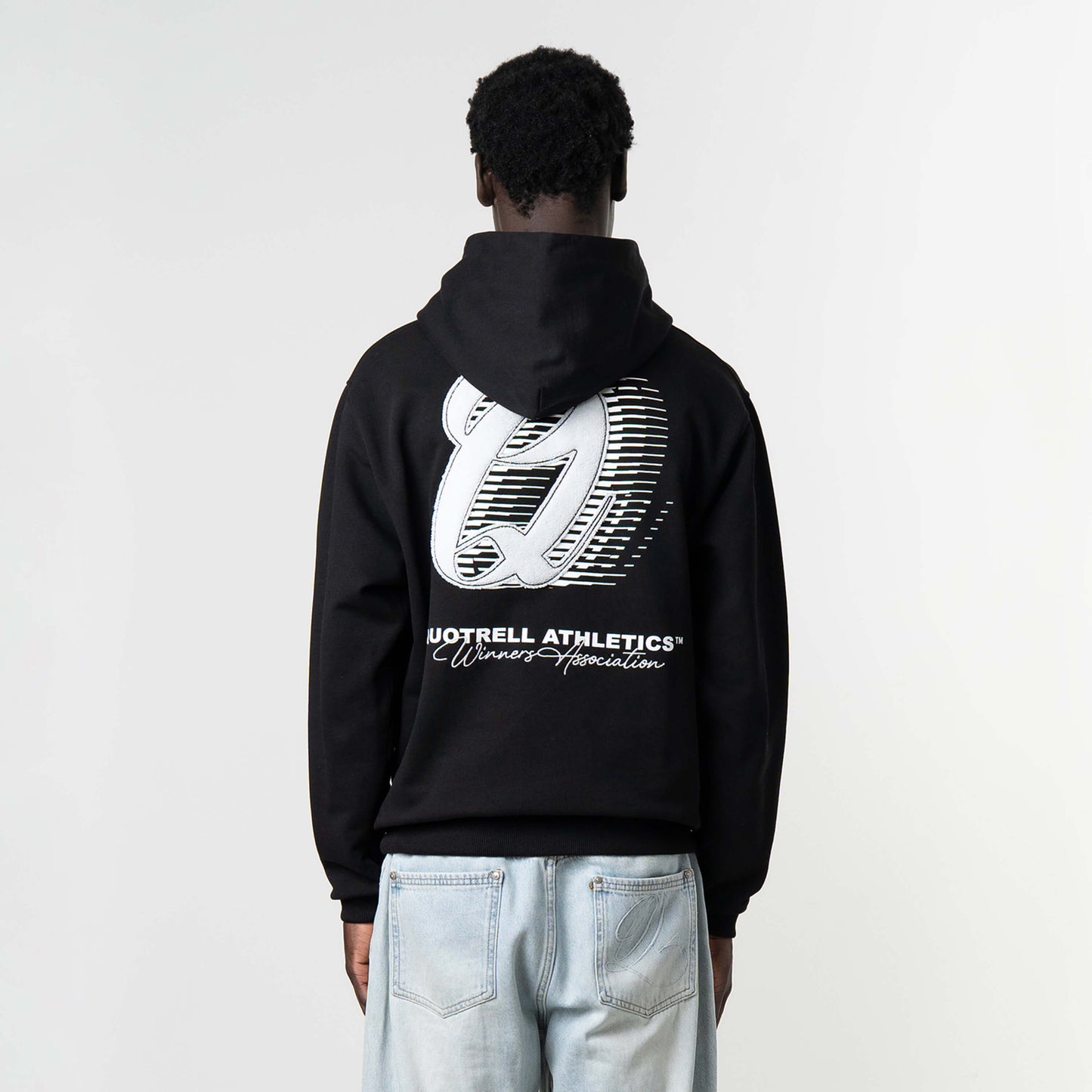 ATHLETICS HOODIE | BLACK/WHITE