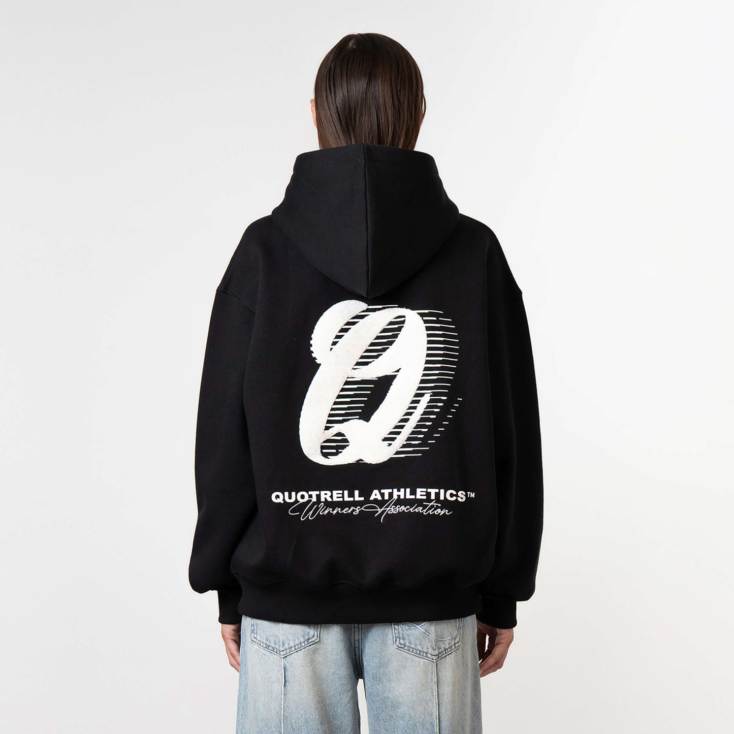 ATHLETICS HOODIE | BLACK/WHITE