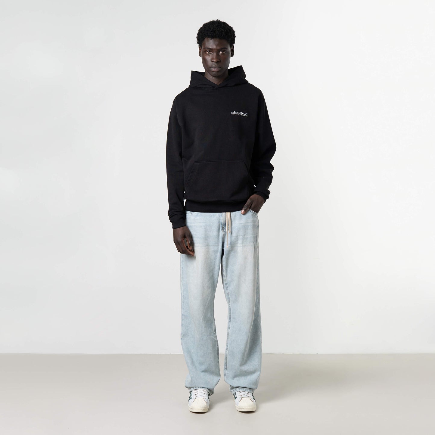 ATHLETICS HOODIE | BLACK/WHITE