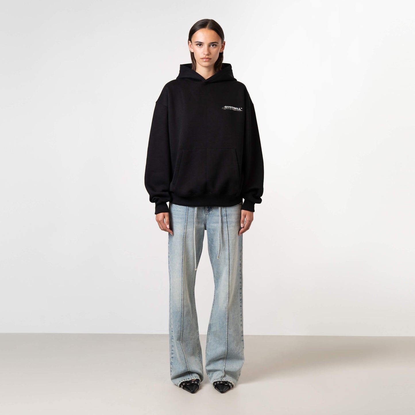 ATHLETICS HOODIE | BLACK/WHITE