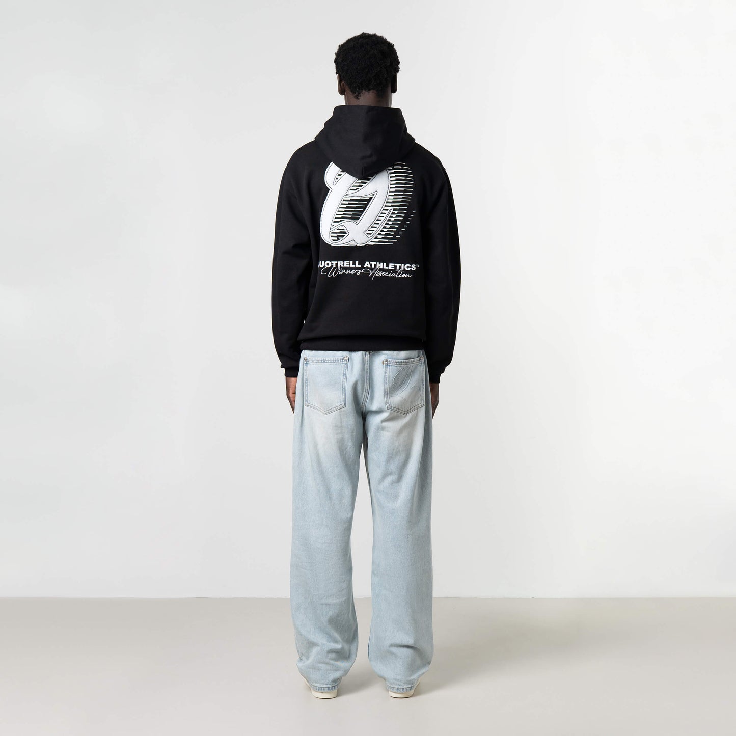 ATHLETICS HOODIE | BLACK/WHITE