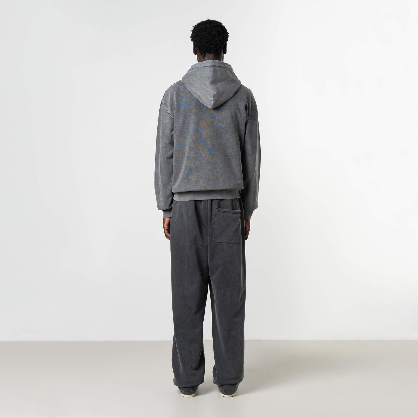 INDUSTRIAL HOODIE | ACID GREY/WHITE