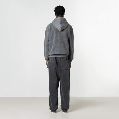 INDUSTRIAL HOODIE | ACID GREY/WHITE