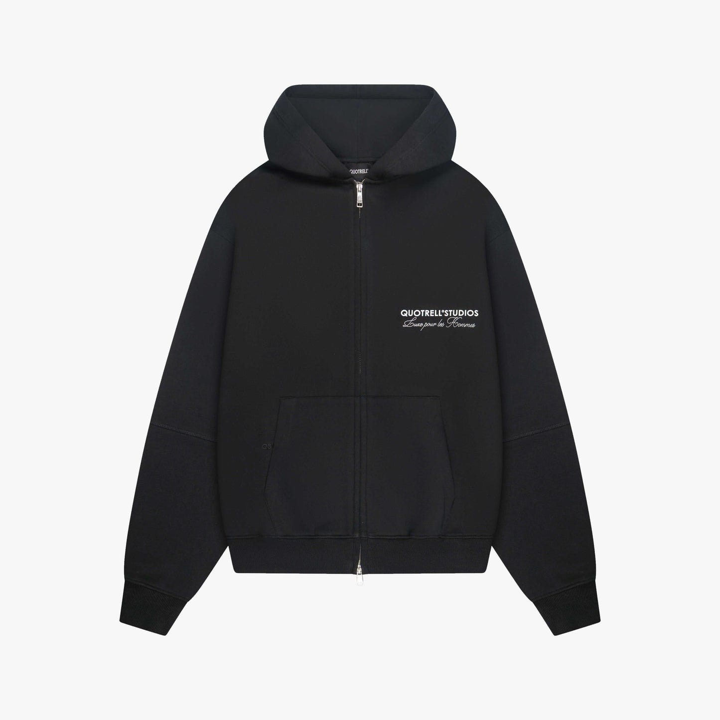STUDIOS ZIP HOODIE | BLACK/WHITE