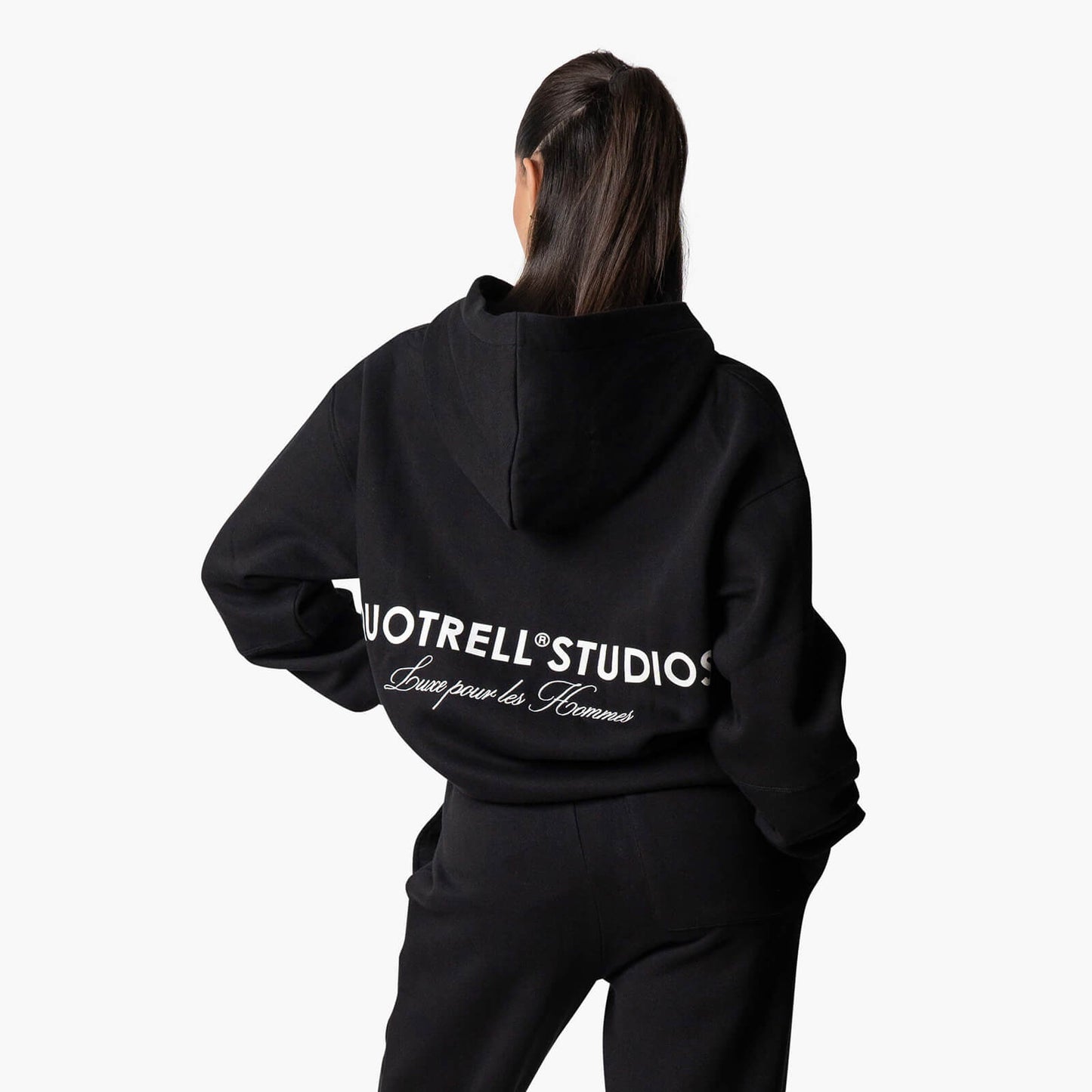 STUDIOS ZIP HOODIE | BLACK/WHITE