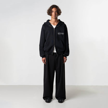 STUDIOS ZIP HOODIE | BLACK/WHITE