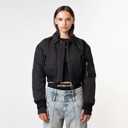 FREYA BOMBER | BLACK
