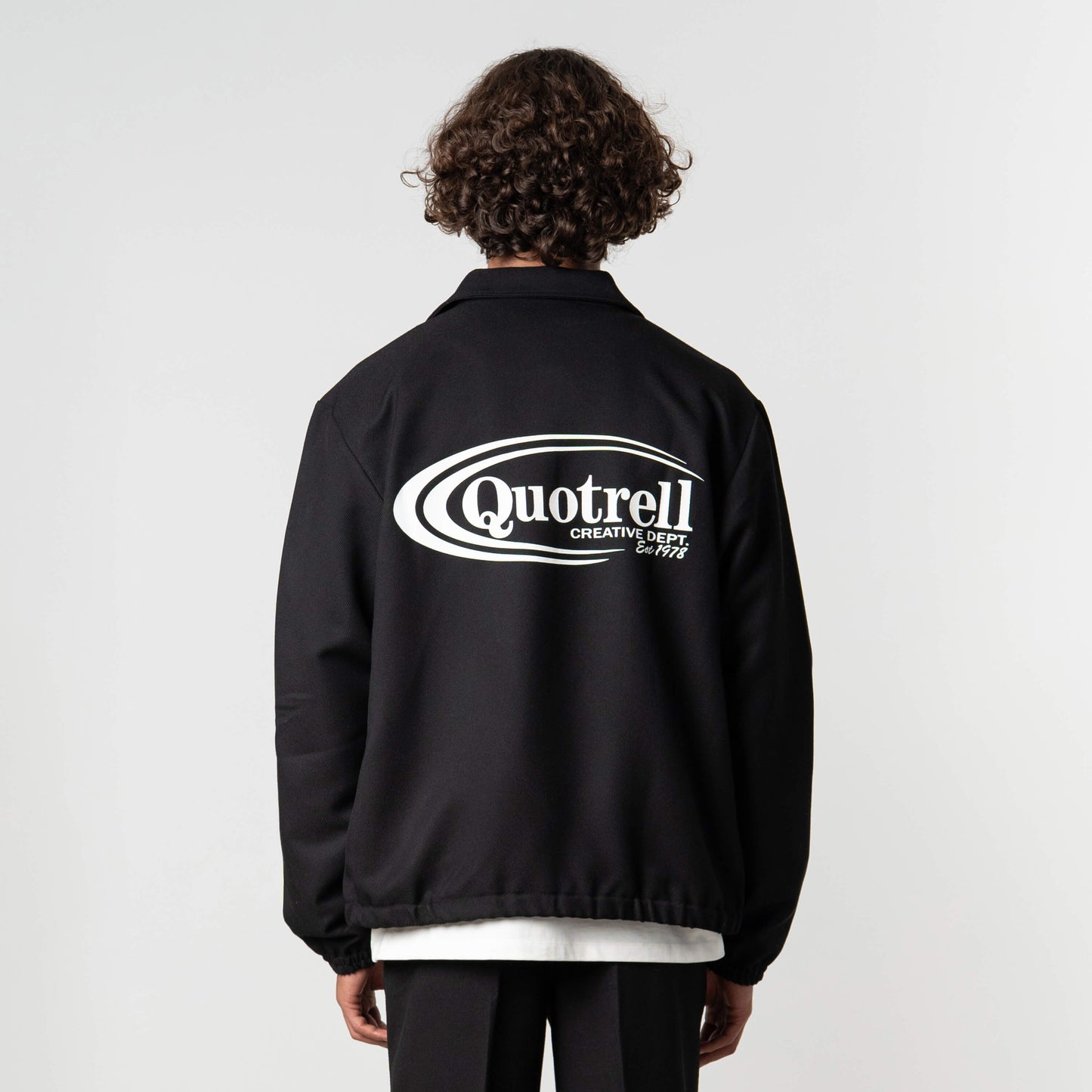 JOSH COACH JACKET | BLACK/WHITE