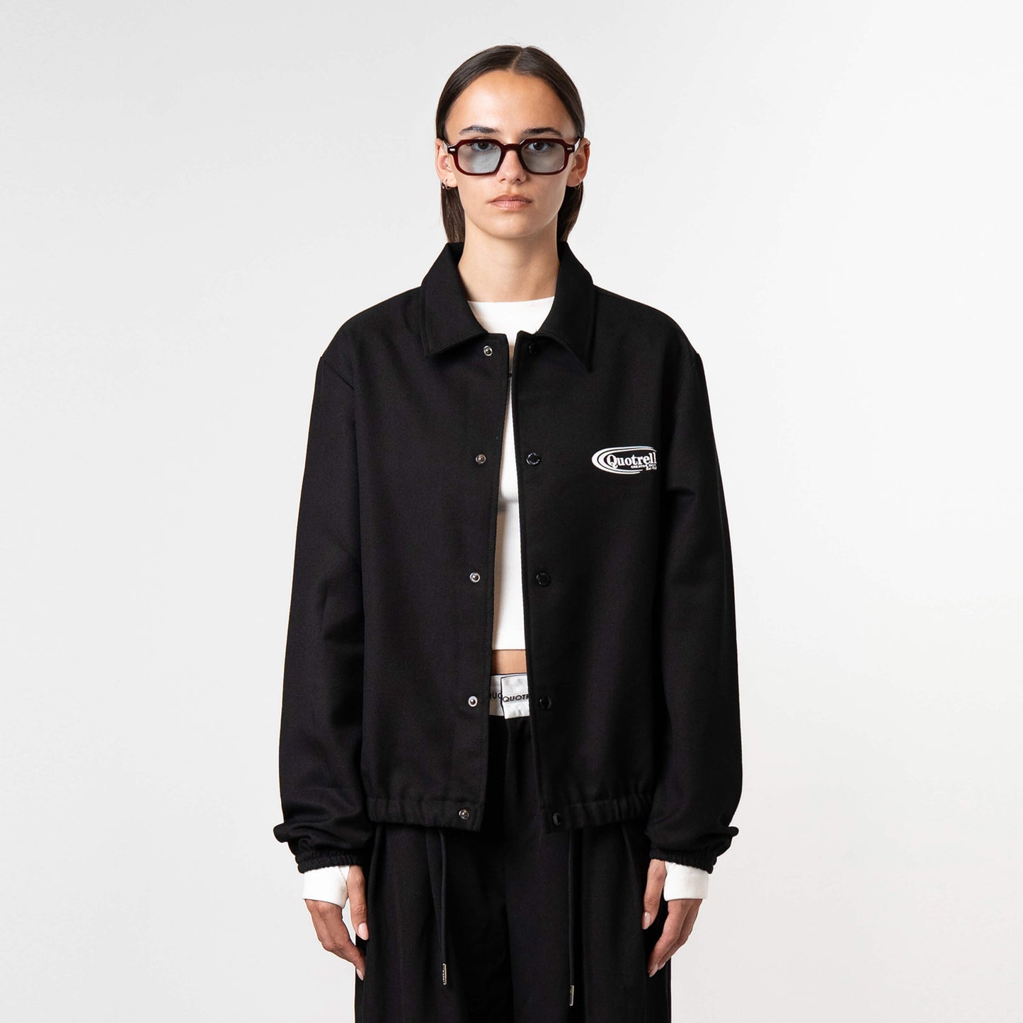 JOSH COACH JACKET | BLACK/WHITE