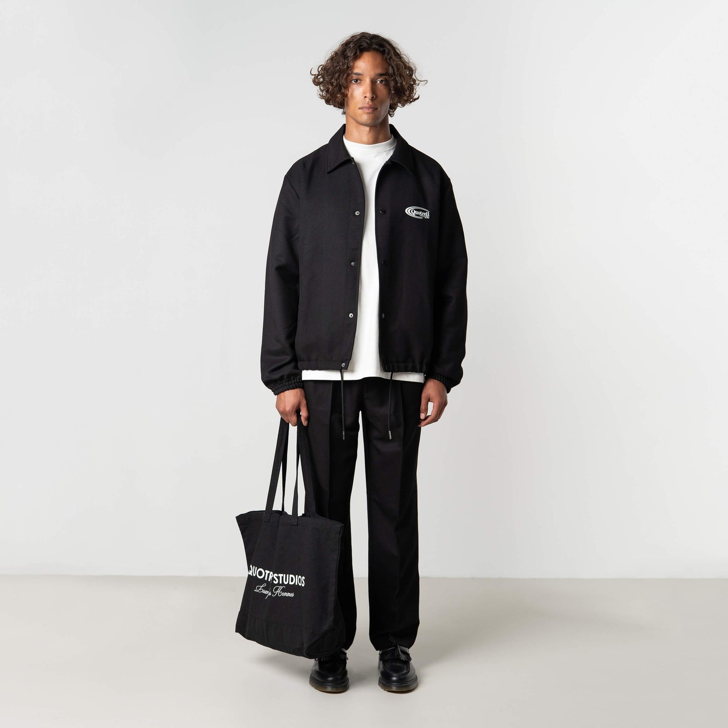 JOSH COACH JACKET | BLACK/WHITE