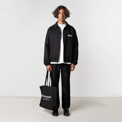 JOSH COACH JACKET | BLACK/WHITE