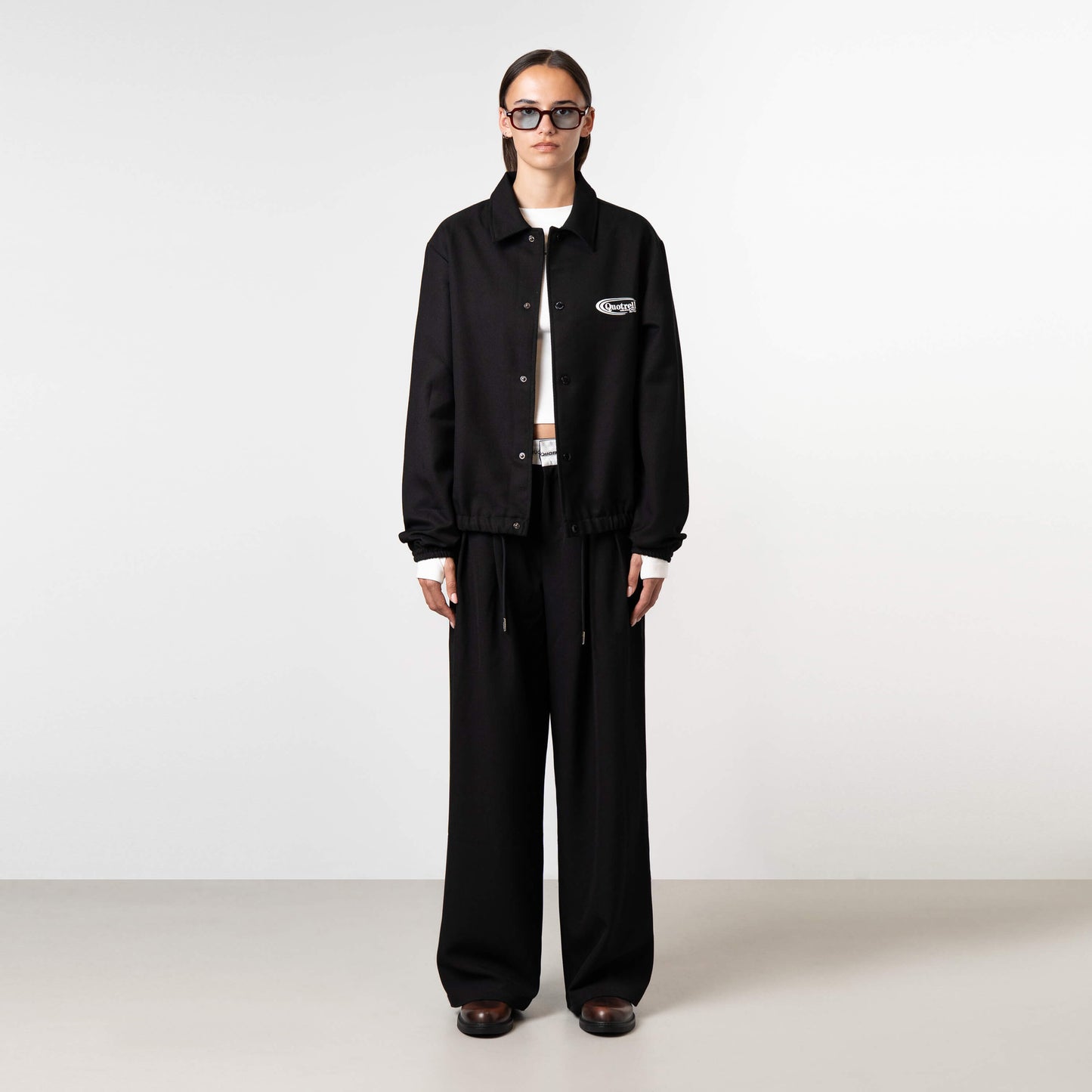 JOSH COACH JACKET | BLACK/WHITE