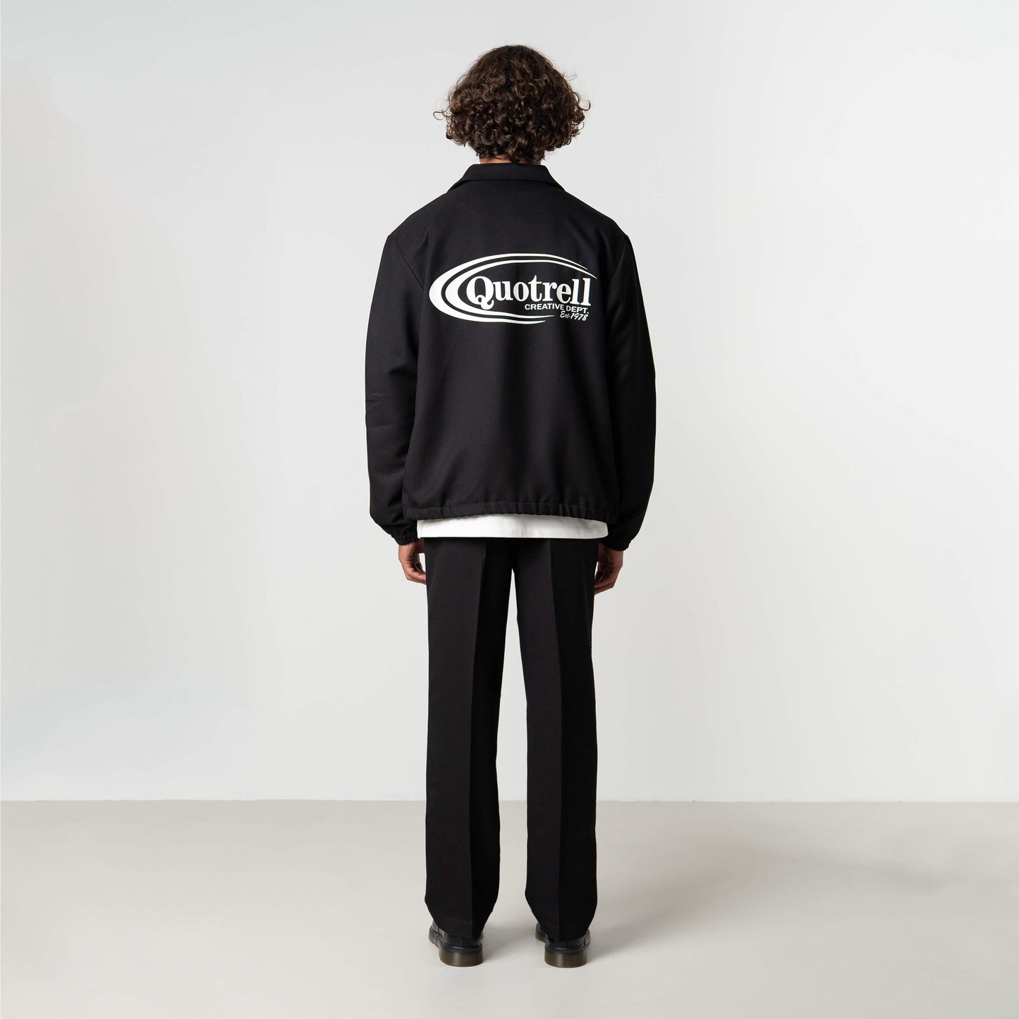JOSH COACH JACKET | BLACK/WHITE
