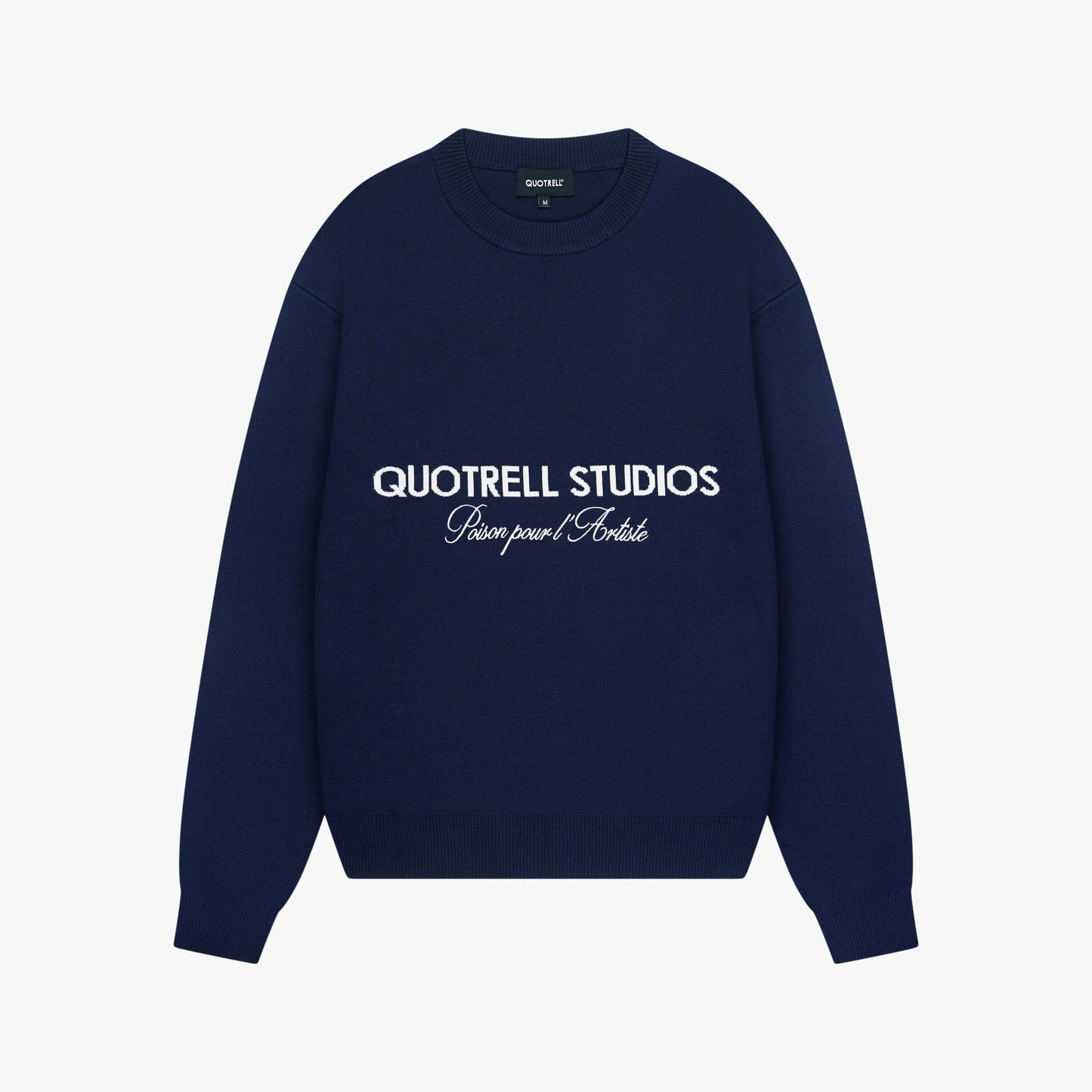 MONDRIAN KNITTED SWEATER | NAVY/WHITE