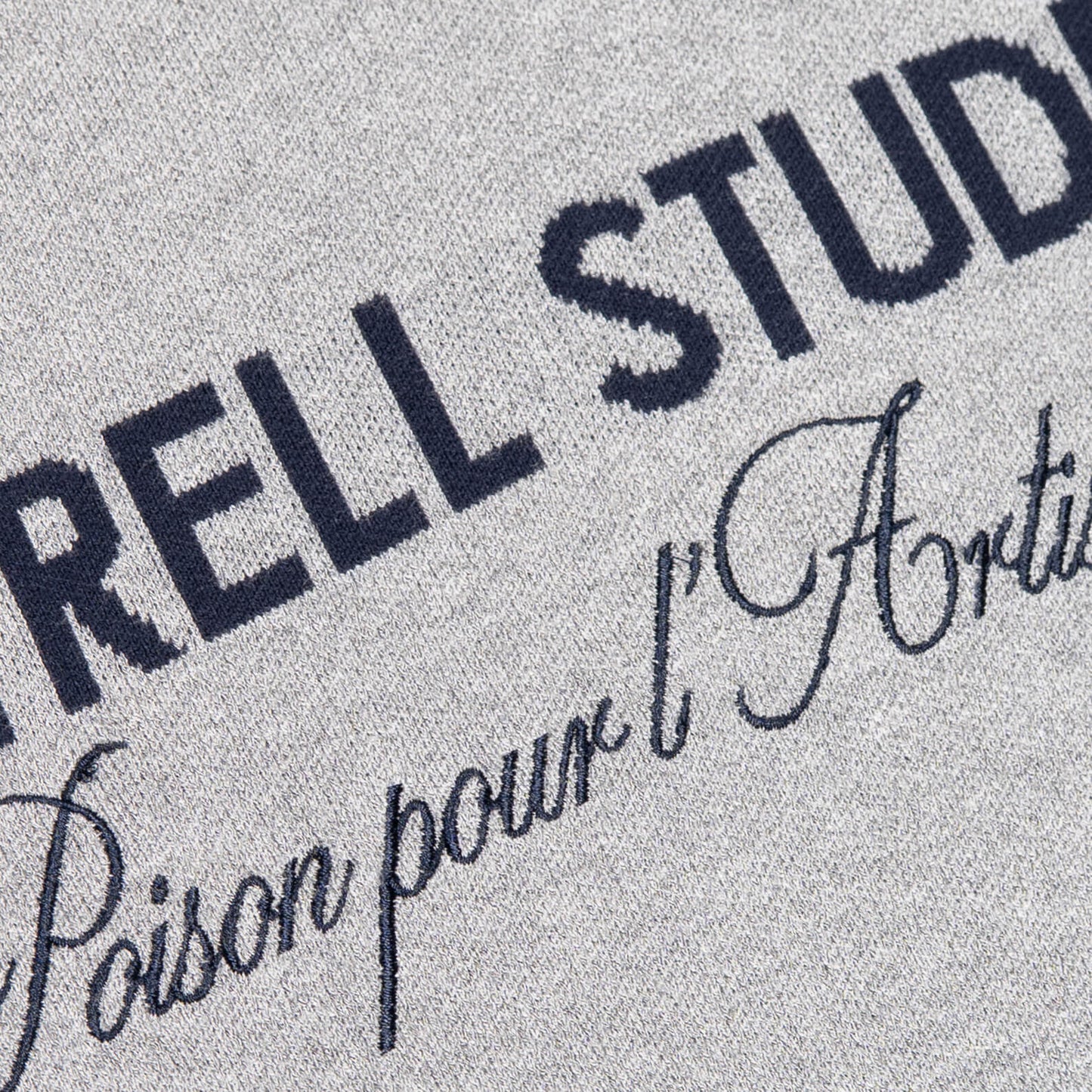 MONDRIAN KNITTED SWEATER | GREY MELEE/NAVY