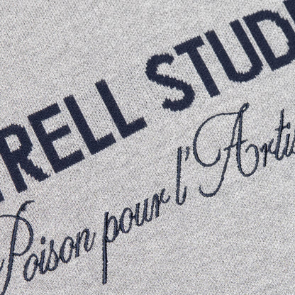 MONDRIAN KNITTED SWEATER | GREY MELEE/NAVY