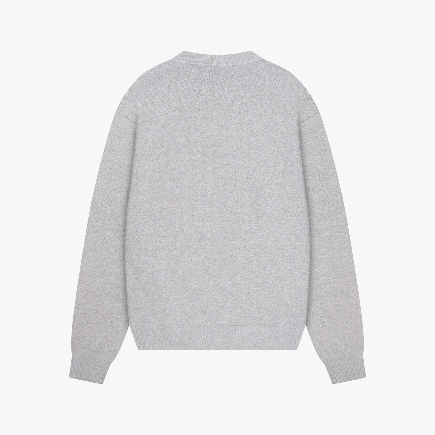 MONDRIAN KNITTED SWEATER | GREY MELEE/NAVY