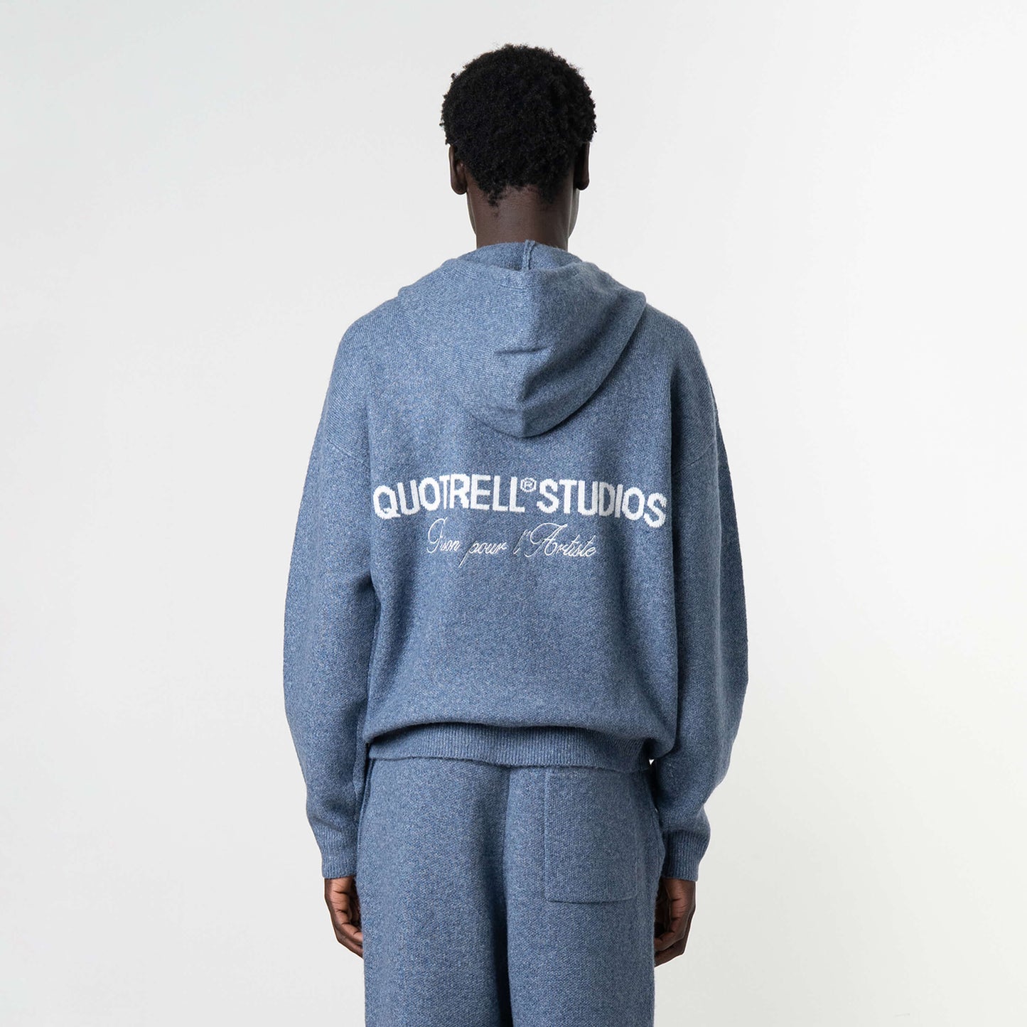 CALVIN KNITTED SET | DENIM BLUE