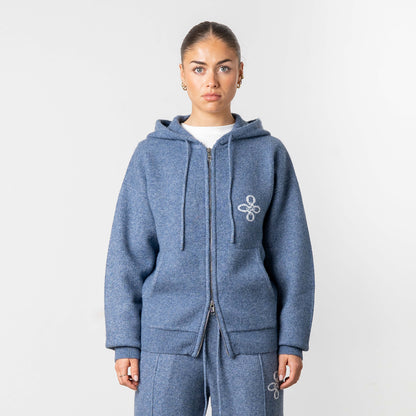 CALVIN KNITTED SET | DENIM BLUE