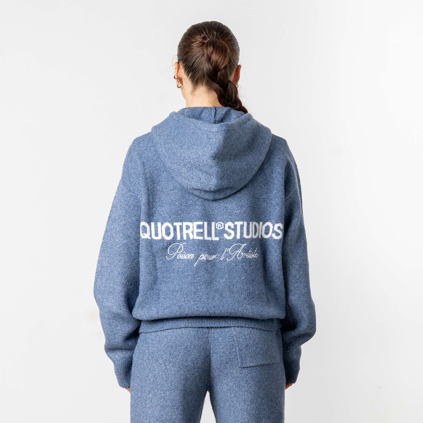 CALVIN KNITTED SET | DENIM BLUE