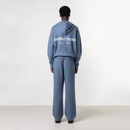 CALVIN KNITTED SET | DENIM BLUE